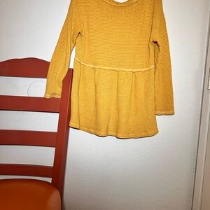 Women's Mustard Knit Tunic Top